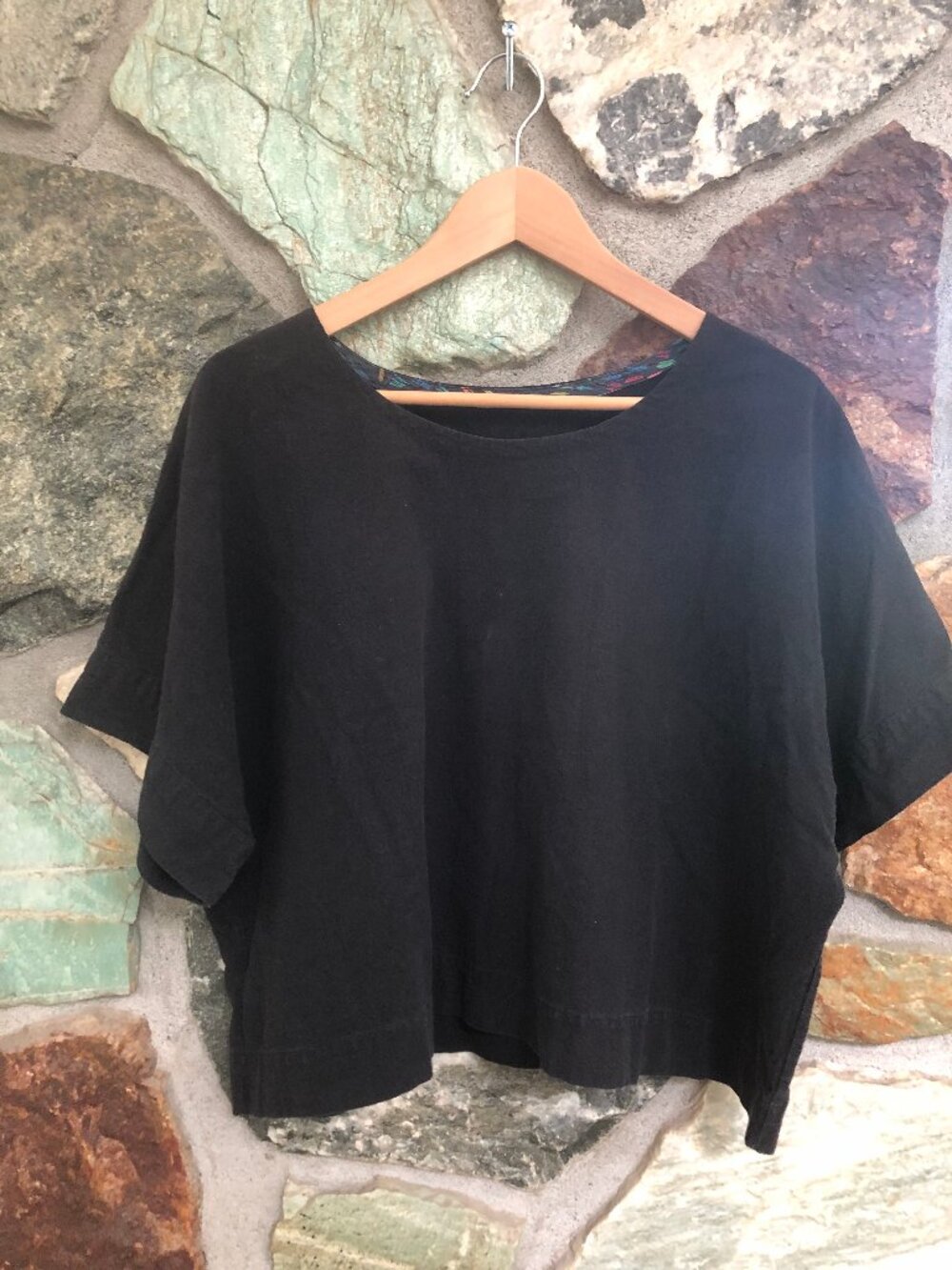 Handmade 100% Cotton Boxy Tee – Fits Medium/Large